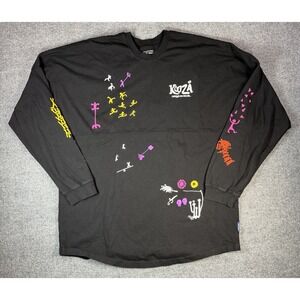Cirque Du Soleil Spirit Jersey Size XXL Black Graphic Kooza Long Sleeve Tee